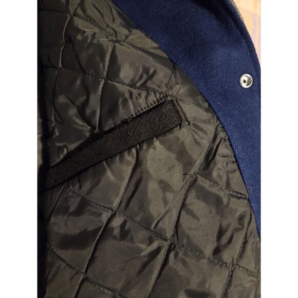 RARE Vintage Starter Emmitt Zone Smith NFL Dallas Cowboys Wool Jacket Large 90s - Picture 11 of 13